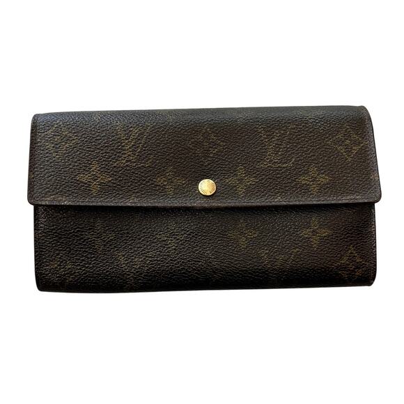 Louis Vuitton Monogram Leather Sarah Wallet - Picture 1 of 16